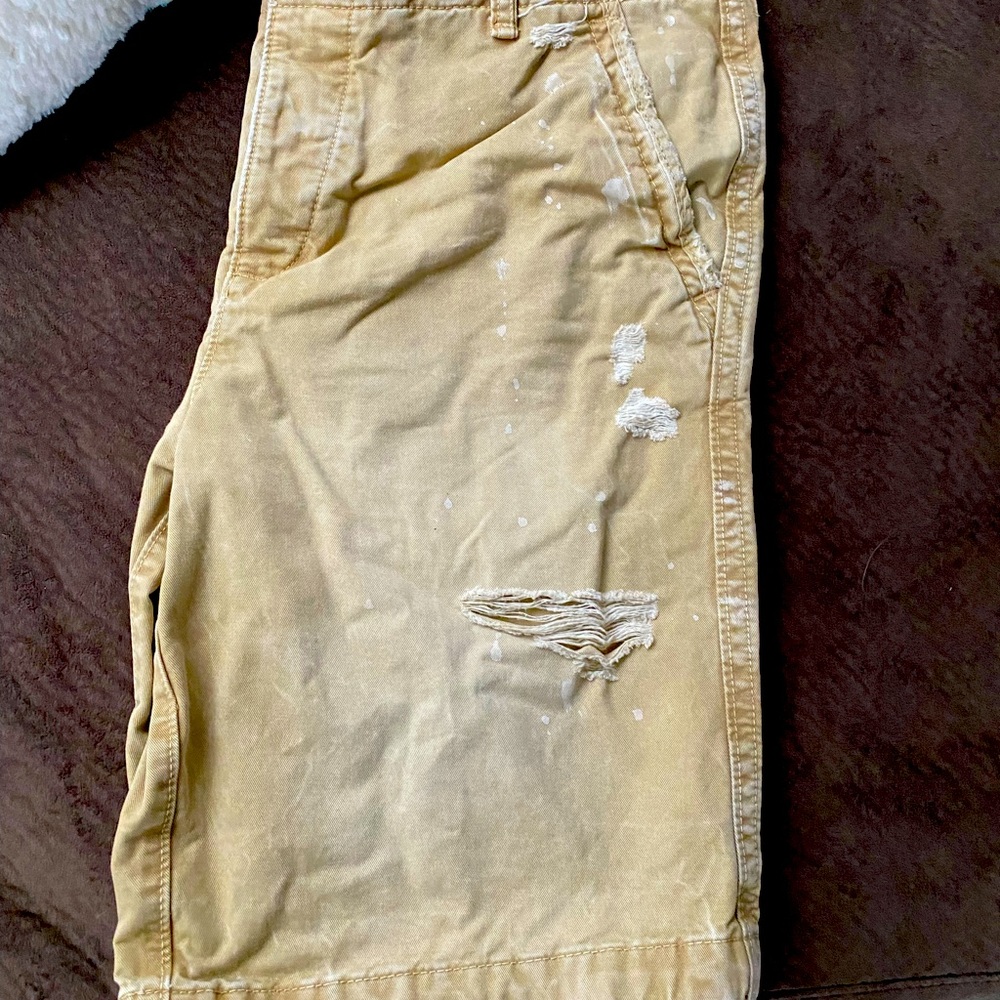 Abercrombie distressed shorts.